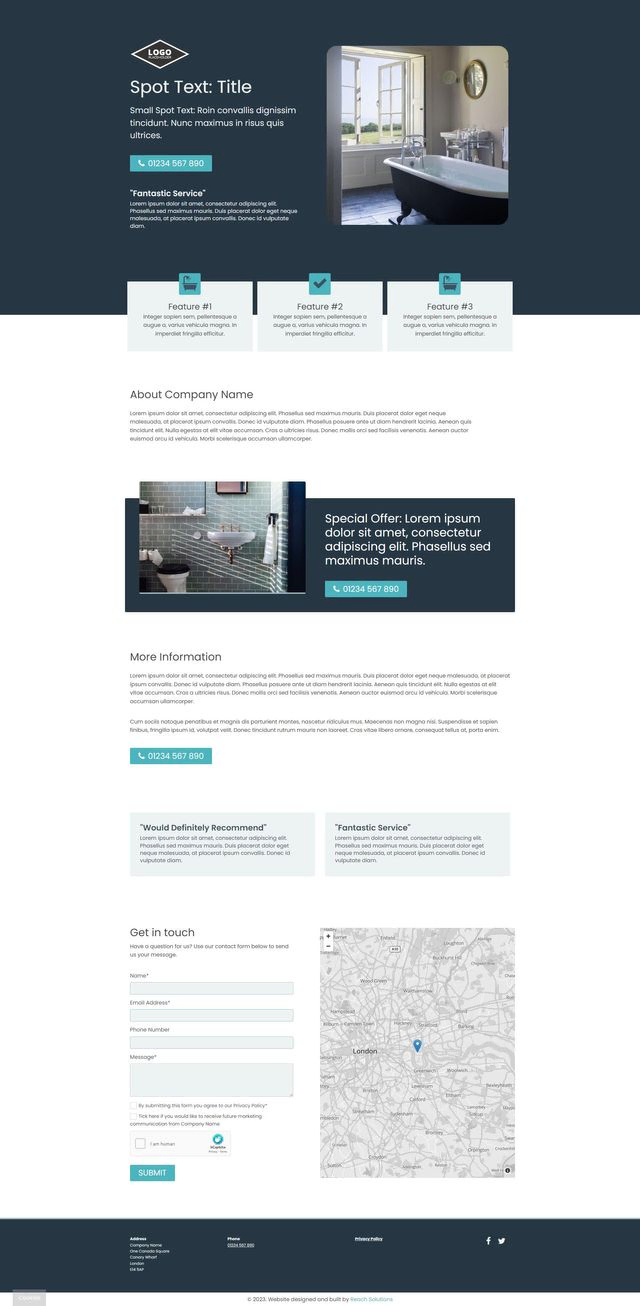 Landing page option 5