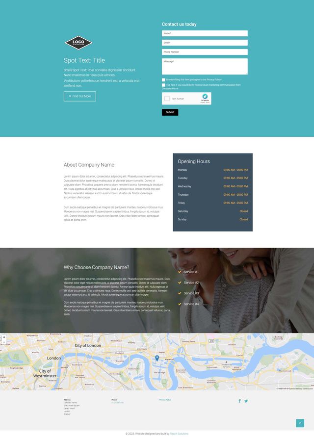 Landing page option 3